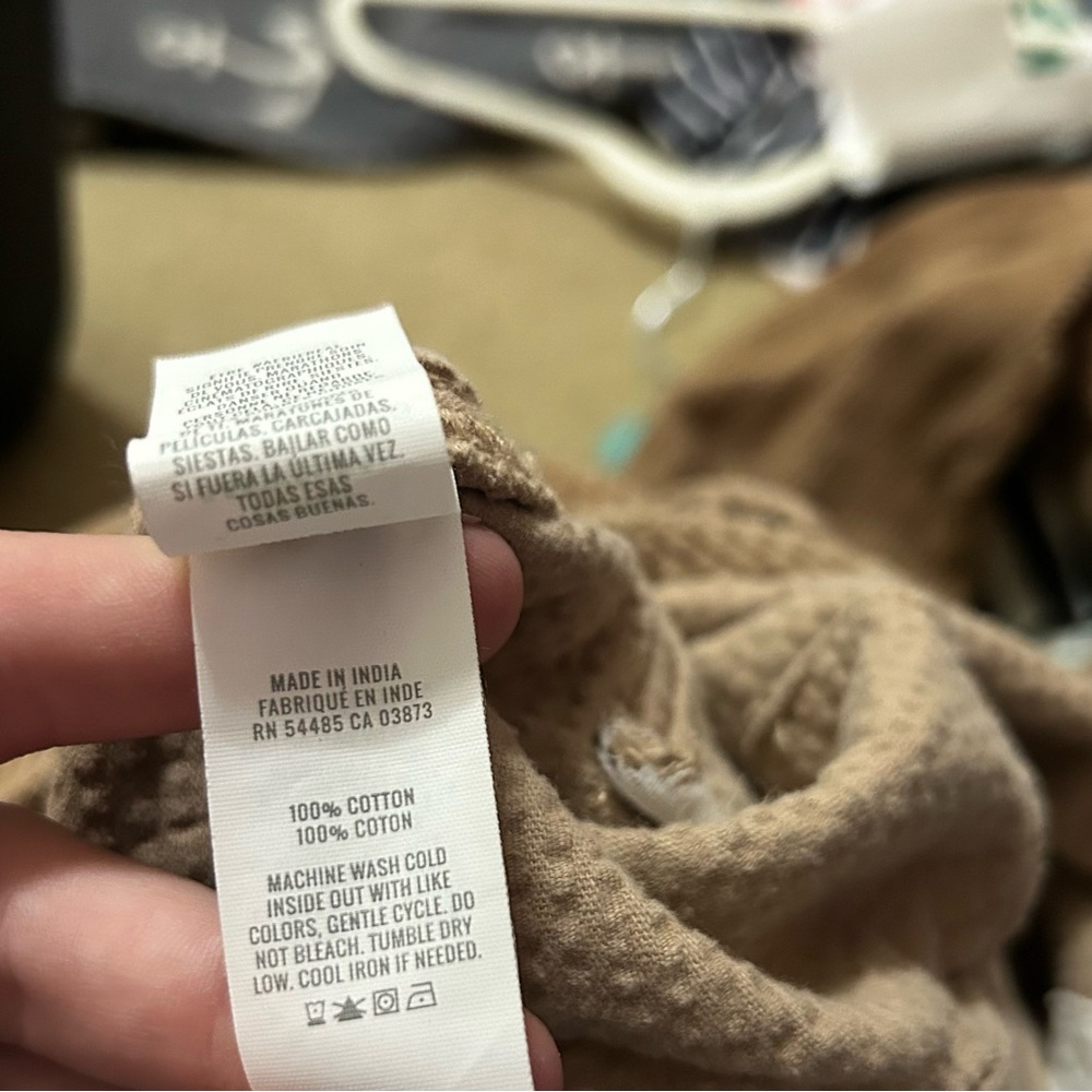 Aerie tan corderoy flare overall pants - Picture 11 of 11
